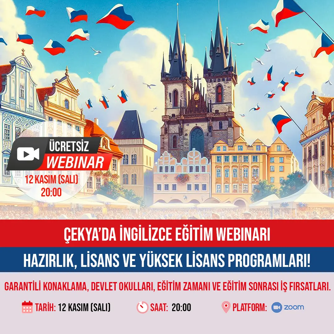 Çekya'da İngilizce Eğitim Webinarı!
