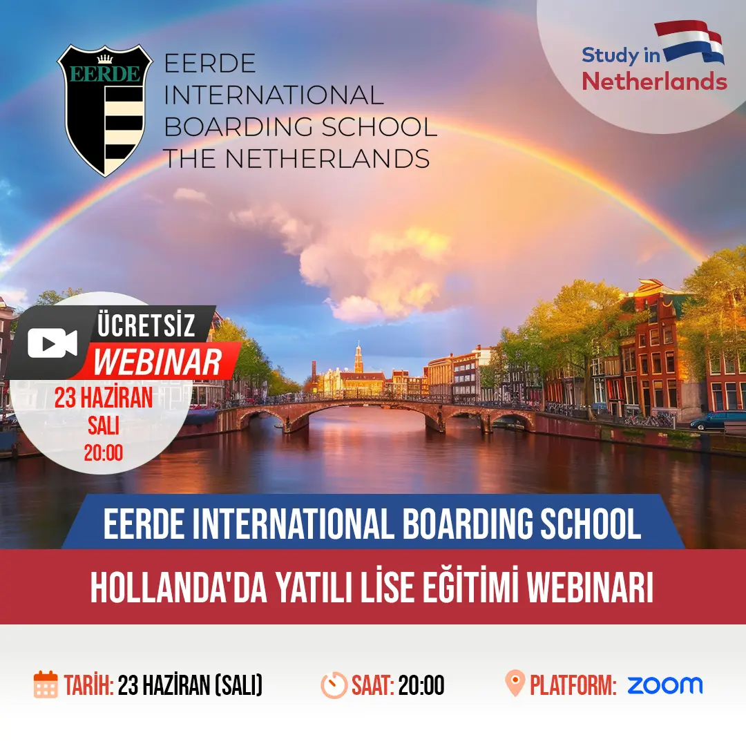 Hollanda'da Yatılı Lise Eğitimi Webinarı