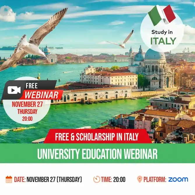 Webinar on Free and Scholarship University Education in Italy