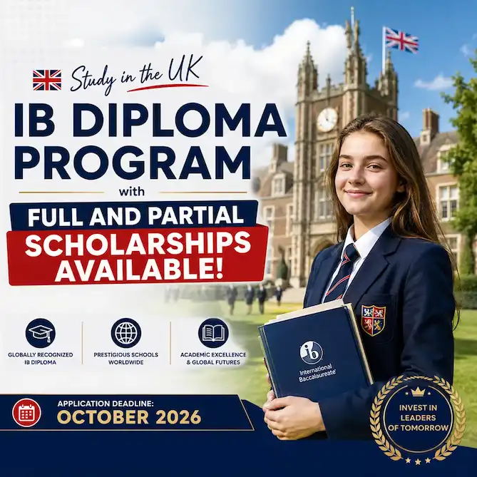 Full and partial scholarships available for the IB Diploma Program in the UK!
